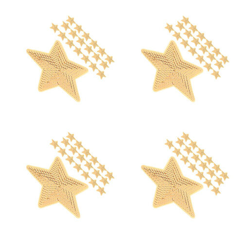 80Pz Patch Sequin Stella Khaki Per Abbigliamento, E 2