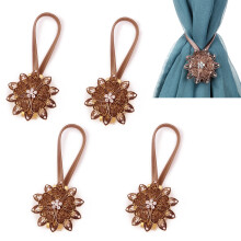 Decorative Curtain Clips, Stretchable Wire Rope, Elegant Style, Magnetic Installation, Safe For All Curtain Materials, High Quality Material, Luxury D