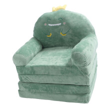 Kindersofa mit Cartoon-Muster, grüner Dinosaurier,