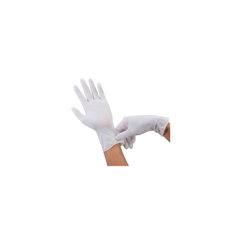 Nitrile Exam Gloves, Medium, Box Of 100, Non-Sterile Powder-Free Latex-Free Gloves For Medical, Cleaning, Cooking & Esthetician, Ambidextrous, White 9405630572780