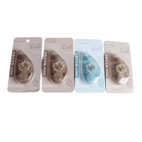 Large Capacity Double Sided Removable Dot Tape Roller for Scrapbook DIY (4pcs)