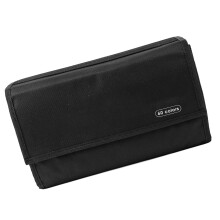 Grande borsa per pennarelli multi-strato in tela, portatile, capacità di 40 cm