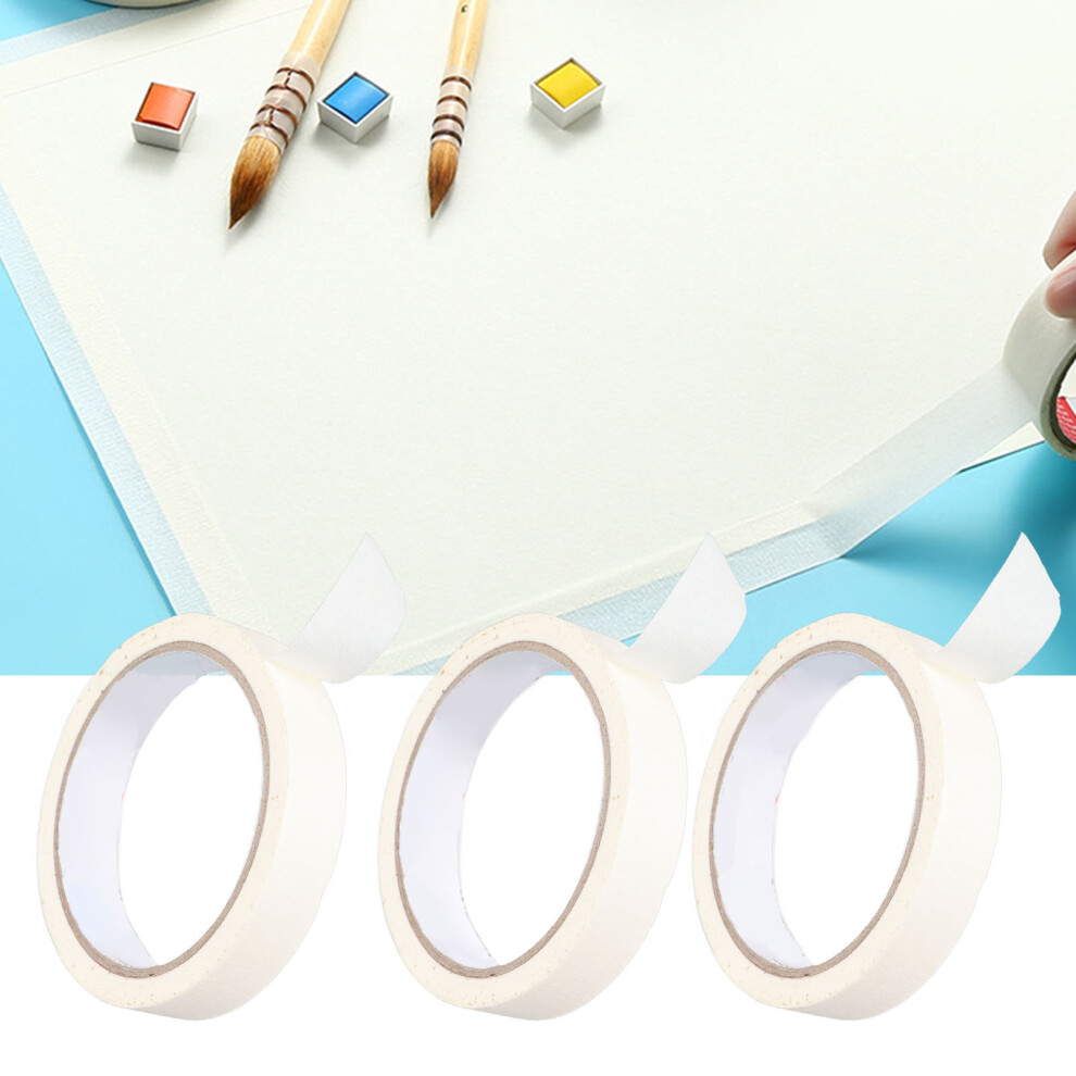 10 Rolls White Masking Tape 0.7In Easy Tear High Adhesive Paint Tape 4931369567025
