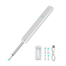 Nettoyeur d'oreilles étanche avec caméra HD et lumière LED, connecté à une application intelligente et doté d'une construction métallique