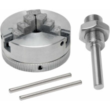 Placa de torno autocentrante para torneamento de metal em miniatura, placa de três garras com alta precisão e ampla aplicação, placa de metal de