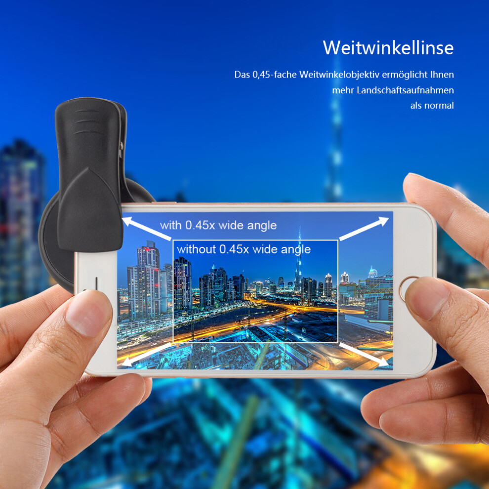 Versatile Mobile Phone Lens, Perfect For Professional Photography With Wide Angle And Macro Lenses, High Definition Optics And Universal Clip, 9169997109538