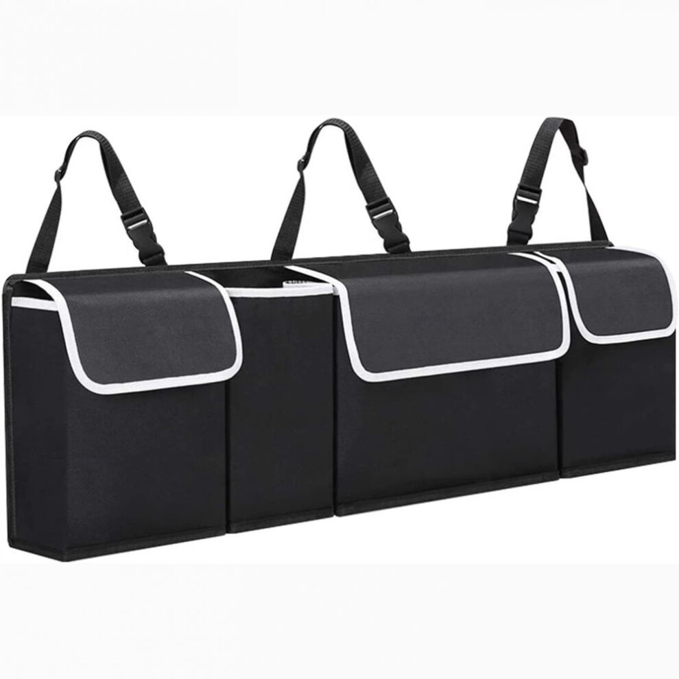 Backseat Accessory For Expandable Space, Waterproof Material Collapsible Design For Your Car Trunk Organizer (1Pcs) 9128293044073