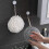 Toalhas de mão de microfibra macias e absorventes, de secagem rápida, com argola para pendurar e guardar com praticidade, perfeitas para decorar 4