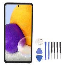 OLED-skärmbyte för Samsung Galaxy A72LCD-pekskärm, digitaliserad enhet, OLED med ram, strikt kvalitetskontroll, reparation av trasiga skärmar,