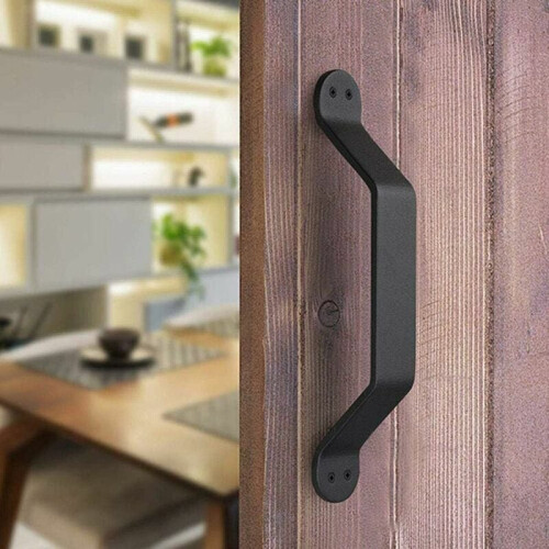 Vintage Long Gate Pull Handle, Door Pull For Closets And Garages, Matte Surface Enhancing Rustic Charm, 8.9 Inch Long, Heavy Duty