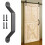 Vintage Long Gate Pull Handle, Door Pull For Closets And Garages, Matte Surface Enhancing Rustic Charm, 8.9 Inch Long, Heavy Duty 2