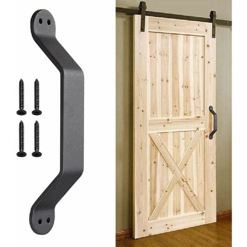 Vintage Long Gate Pull Handle, Door Pull For Closets And Garages, Matte Surface Enhancing Rustic Charm, 8.9 Inch Long, Heavy Duty 1