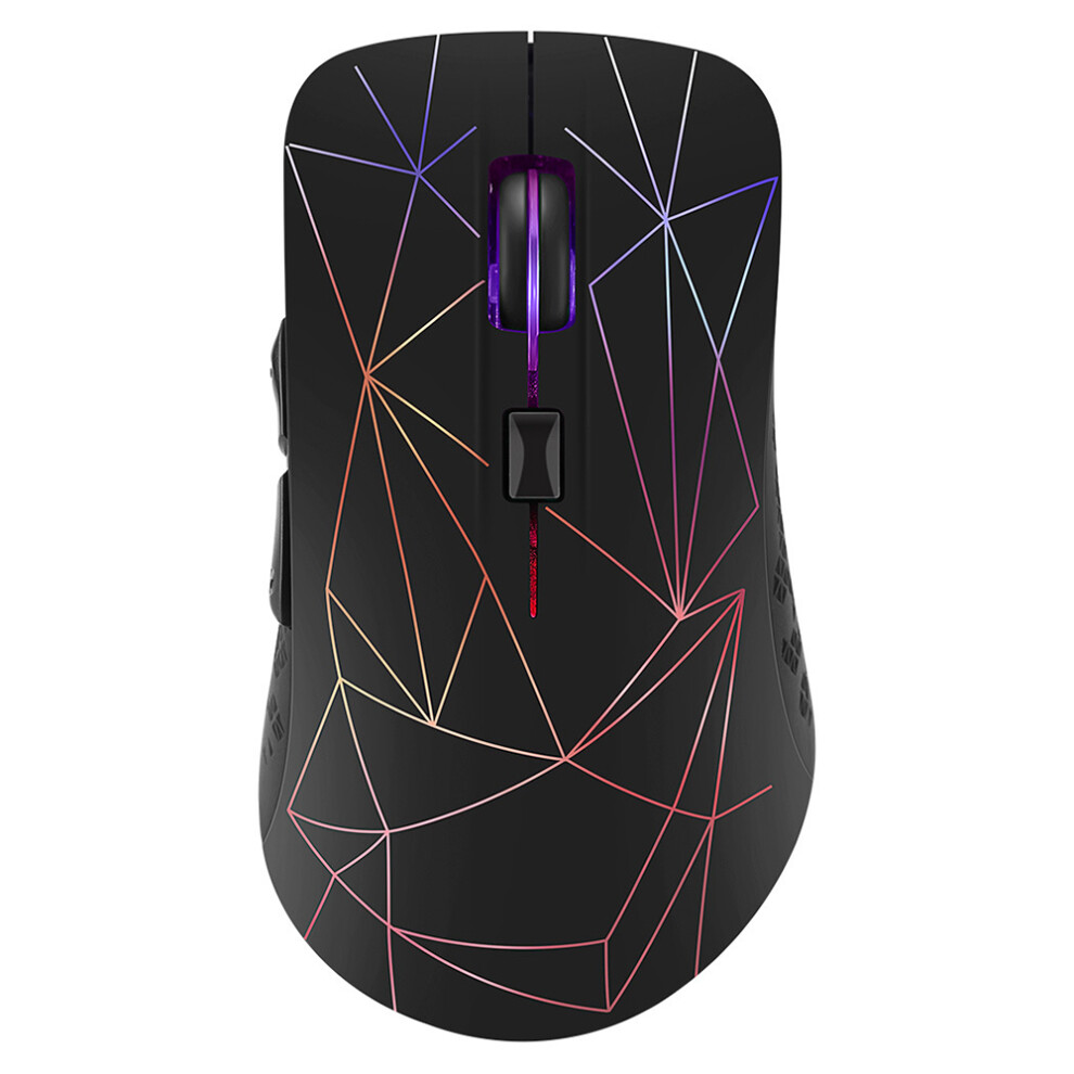 Ergonomic Wireless Mouse, Dual Mode Bluetooth Mouse For Multi-Device Connectivity, Rechargeable Battery Mouse With Six-Button Control, Adjustable Dpi 9405630847826
