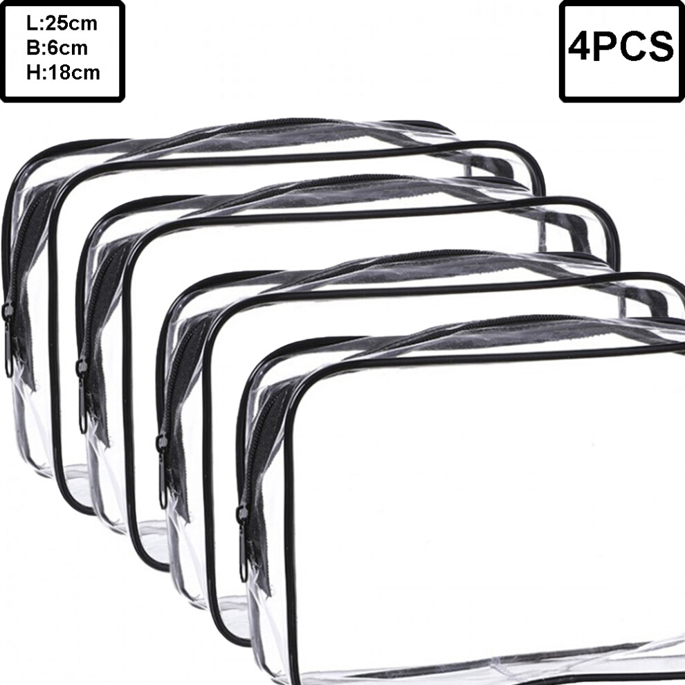 Clear Cosmetics Bag, TSA Approved, Waterproof, Transparent Design for Quick Identification, Durable PVC Material, Portable Makeup Bag for Travel
