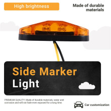 12V / 24V 2 LED Seitenmarkierungsleuchte Lampe fuer Autotransporter E-geprueft Bernstein