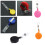 Retractable Yo Yo Key Ring PULL CHAIN Belt Clip ID CARD Holder Ski Pass - Black 9