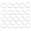 20Pcs Heart-Shaped Split Rings Key Rings 1