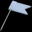 100 Flag Shape Map Pins Cork Notice Board Drawing Pins Push Pin White 5