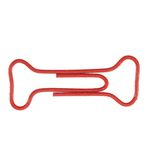 100pcs Bone Shape Multicolor Metal Paper Clips 1