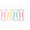 Metal Paper Clips 24 Pieces in PVC Box Bone 3