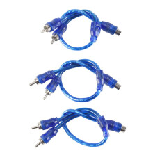 3 Stk. Audio-Anschluss für 1 Cinch-Buchse auf 2 Cinch-Adapter-Verteilerkabel