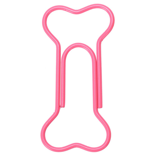 Metal Paper Clips 24 Pieces in PVC Box Bone 1