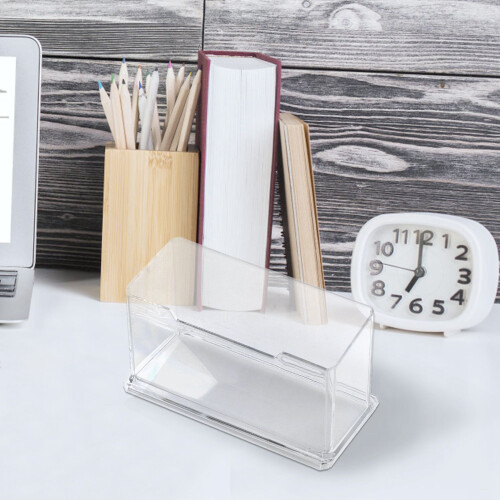 Neue freie Desktop-Visitenkartenhalter Staender Acryl Kunststoff 1