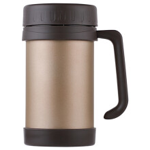 500 Ml Thermo Becher Edelstahl Vakuum Flaschen mit Griff Thermo Tasse Buero Thermoskannen fuer Tee Isolier Becher Gold