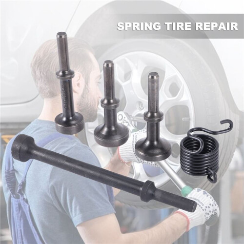5 Pcs Smoothing Pneumatic Air Hammer Pneumatic Chisel Bits Tools Kit 2