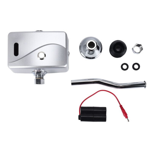 Automatic Electric Urinal Flush Valve Sensor&Manual 2 Function Exposed Wall Mount DC6V Urine Flushing
