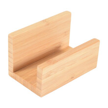 Bambus Holz Desktop Visitenkartenhalter für Schreibtisch Robuste Visitenkarte Display Stand für BüRo Geeignet für MäNner Frauen