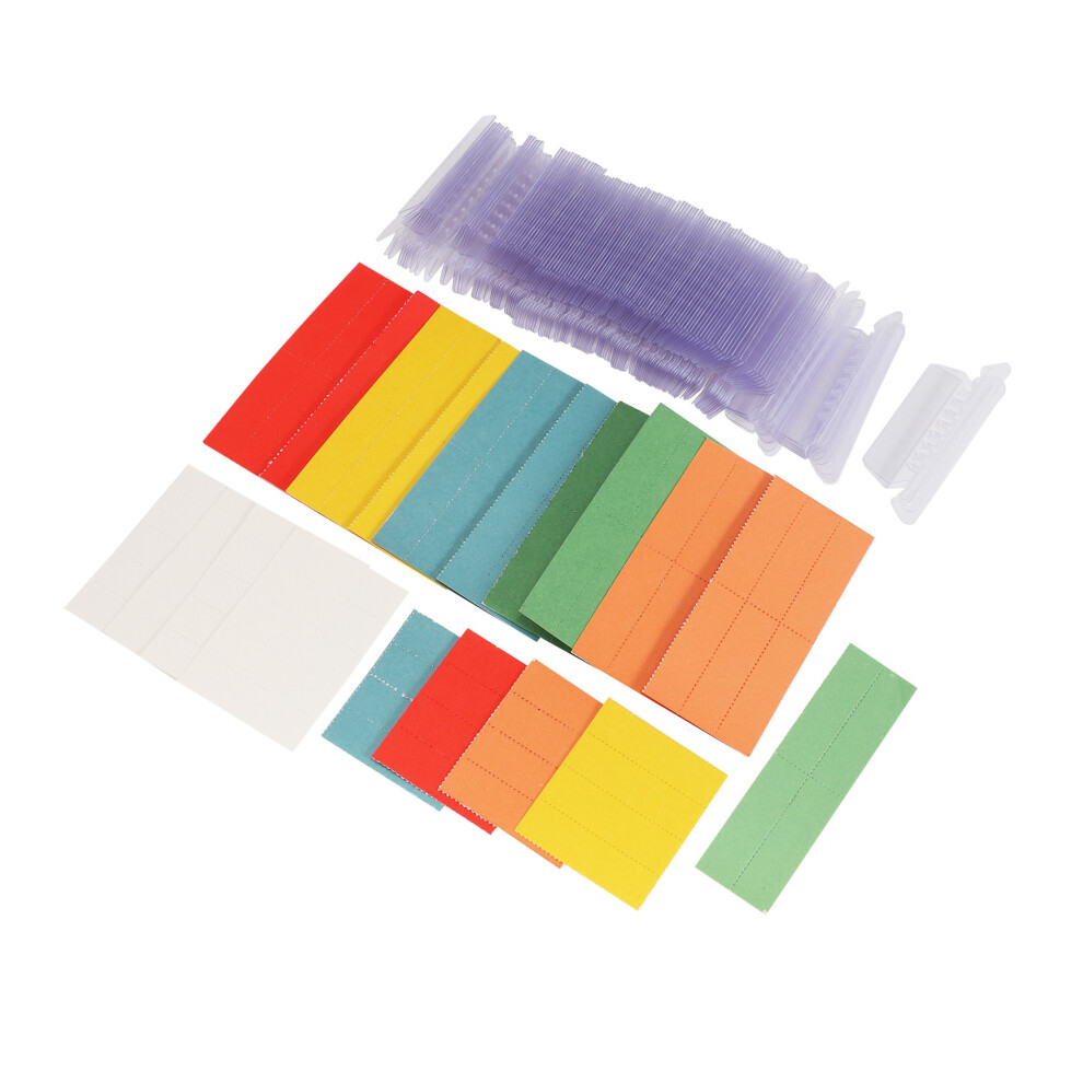 120 Sets File Document Tabs 2 Inch Hanging Folder Tabs And Multicolor Inserts For Quick Identification Of Hanging Files 6033817871987