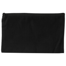 10Pcs Canvas Zipper Pouch Bags Canvas Makeup Bags Pencil Case Blank DIY  Bags for Travel DIY  School, Black