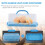 Portable Bread Box with Handle Loaf Cake Container Plastic Rectangular Food Storage Keeper Carrier 13Inch Translucent Dome for Pastries, Bagels, Bread 6