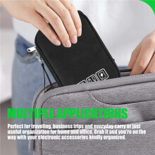 Electronic Organizer, Travel Cable Organizer Bag Pouch Portable Electronic Phone Accessories Storage Multifunction Case
