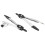 Geometry Compass Set 10Pcs School Maths Protractor Set Rulers for Student Maths and Engineering in Carry Case, Gray 4