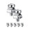 50 Sets M6 Rack Screws Set 20mm Screws and Cage Nuts Rack Mount Screws and Square Insert Nuts Server 2