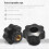 10PCS M6 Internal Thread Knob Screw Plastic Star  Clamping Knob Black M6 x 25 10