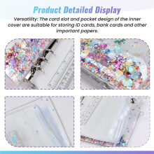 A6 Binder,Budget Binder,Used for Budgeting,Budget Planning Notepad, Cash Envelope Binder,  with Budget Envelope