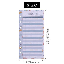 12 Expense Budget Sheets, Money Organizer for A6 Budget Binder -for Cash & LEDger Book, for Wallet, Budget Planner