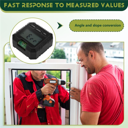 Digital Protractor Inclinometer Electronic Goniometer Level Angle Measurement Meter Finder Level Box Black 2