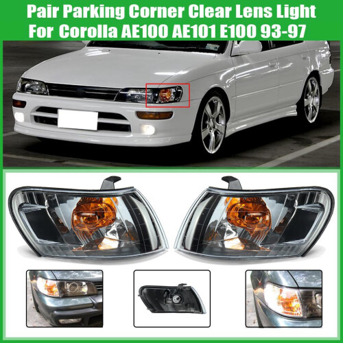 1 Pair Parking Corner Clear Lens Light for   AE100 AE101 E100 1993-1997 2