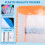 12 Pack A4 Punched Pockets Plastic Wallets - 11 Holes Expandable Binder Pocket Envelope File Folders 3