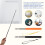 4Pcs Telescopic Pointer Stick with Hand Lanyard Teacher Pointer for Classroom Retractable Pointer Whiteboard Pointer 5