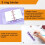 4 Pack  Transparent 3 Ring Binder Covers with Grid Inner Page and 12 Pcs Binder Pockets(3 Pcs/Set) 7