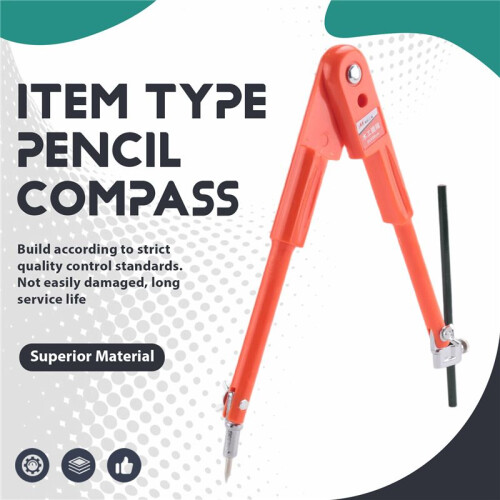 1Pc Carpenter Precision Pencil Compasses Large Diameter Adjustable Dividers Woodworking Compass Max Radius 45cm 1