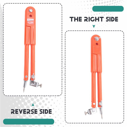 1Pc Carpenter Precision Pencil Compasses Large Diameter Adjustable Dividers Woodworking Compass Max Radius 45cm 2