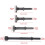 4Pc Air Hammer Chisel Hard Steel Solid Impact Supp 3