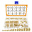 300Pcs M2 M3 M4 M5 M6 Female Thread Knurled Nuts Brass Threaded Insert Embedment Nuts, Threaded for Injection Molding 1