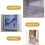 Wall Mounted File Organizer Transparent Wall Mounted File Holder Folder A5 File Holder for Home Office 6